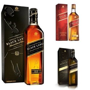 Johnnie Walker Red, Black and Double Black Label Blended Scotch Whisky 70cl