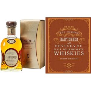 Cardhu Gold Reserve Single Malt Scotch Whisky and The Curious Bartender: An Odyssey of Malt, Bourbon & Rye Whiskies Book, 1 x 700ml